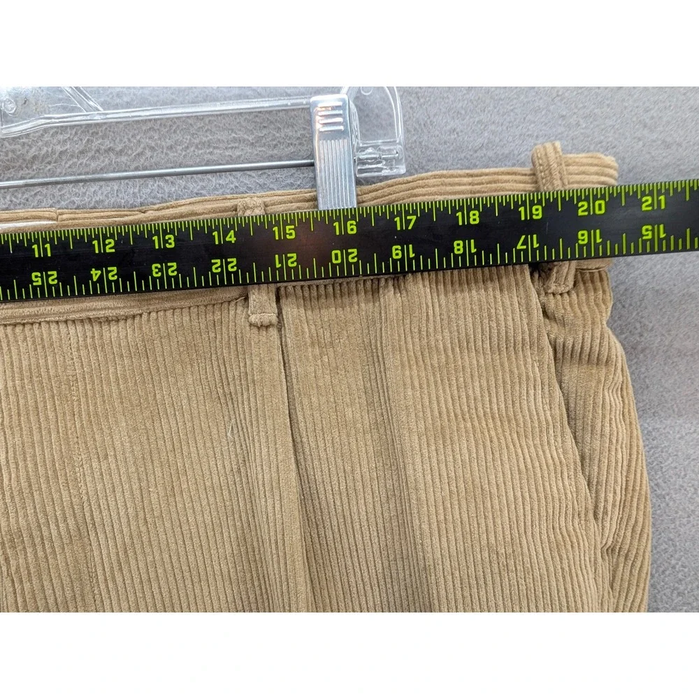 Peter Christian Corduroy Trousers Men's 42x27‎ Beige Pleated Cotton Casual NWT